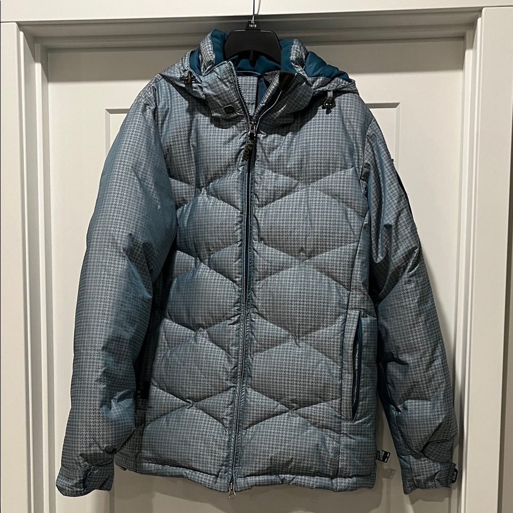 Roxy Blue and Gray Puffer Jacket